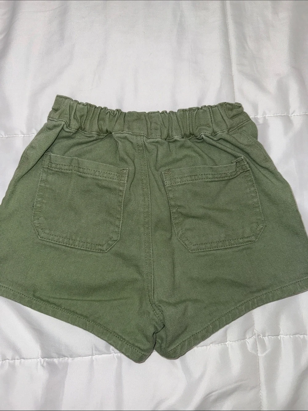RSQ High-Waist Olive Green Utility Shorts